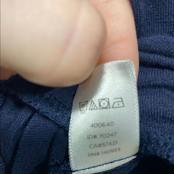 LOFT Navy Crochet Lace Yoke Short Sleeve Blouse XS Boho Feminine Top - Picture 12 of 12